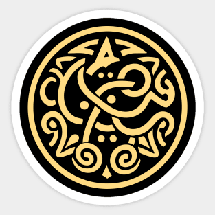 Golden Pattern Sticker